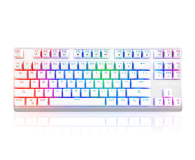 MODECOM Klawiatura mechaniczna RGB VOLCANO LANPARTY (brązowy przełącznik Outemu) przewodowa biała K-MC-LANPARTY-U-RGB-BROWN-200 - 727118 - zdjęcie 1